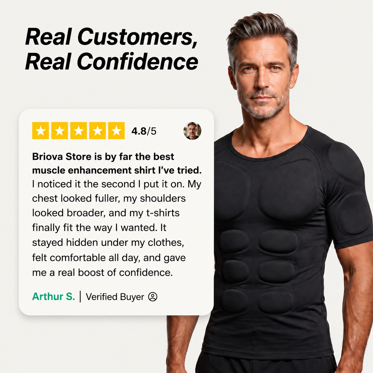 Instantly Look Stronger, More Athletic & More Confident