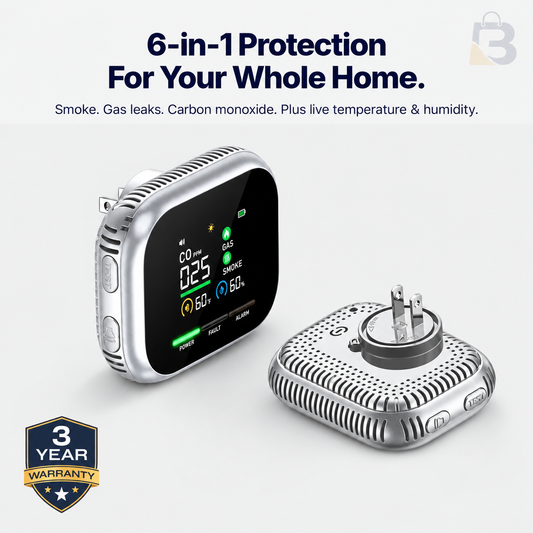 Briova ™ 6-in-1 Smoke, Gas & CO Detector