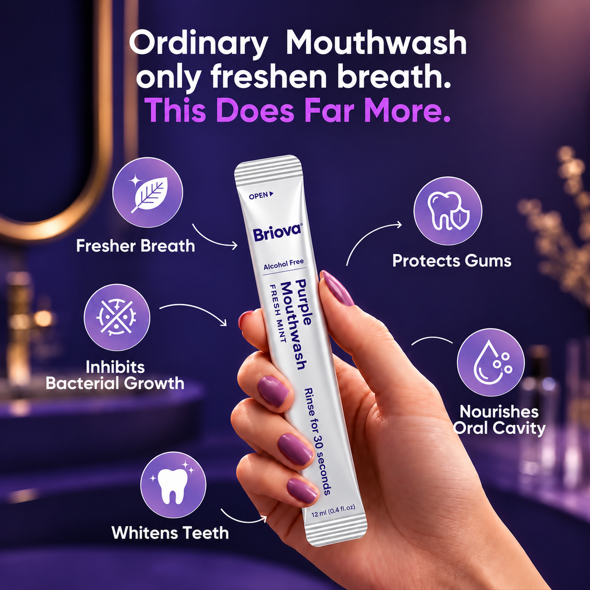 Purple Mouthwash